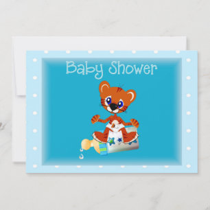 Invitation Baby shower de tigre