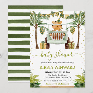 Invitation Baby shower de tigre de la Jungle