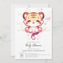 Baby shower de tigre enchâssé