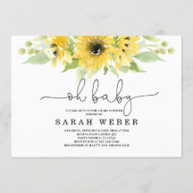 Baby shower de tournesol