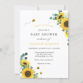 Invitation Baby shower De Tournesol Sucré