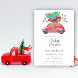 Invitation Baby shower de vacances d'hiver