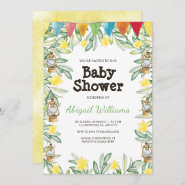 Invitation Baby shower de verdure du jardin de printemps