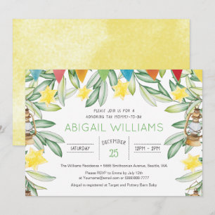 Invitation Baby shower de verdure du jardin de printemps clas
