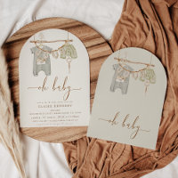 Baby shower de vêtements pour bébé en bois d'Arche