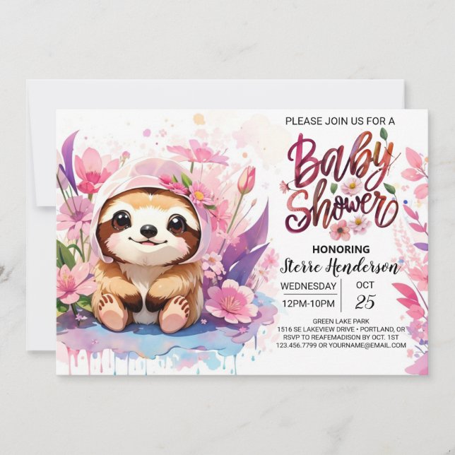 Invitation Baby shower de Wonder (Devant)