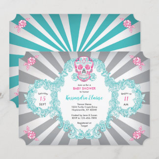 Invitation Baby shower d'éclatement du crâne de va