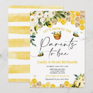 Invitation Baby shower Des Abeilles Parents Neutres Pour Être