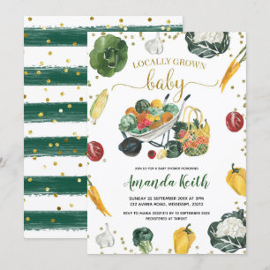 Invitation Baby shower des agriculteurs