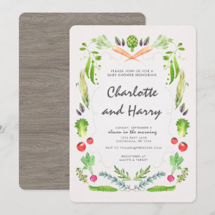 Invitation Baby shower des agriculteurs