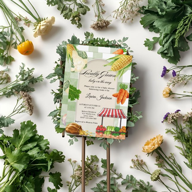 Invitation Baby shower des agriculteurs (Créateur téléchargé)