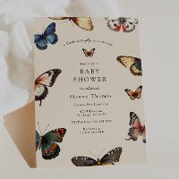 Baby shower des ailes papillons