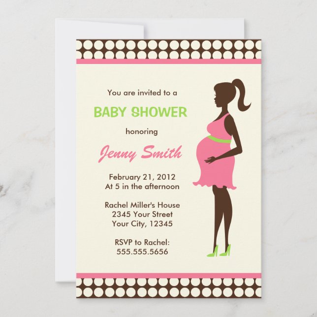 Invitation Baby shower des femmes enceintes (Devant)