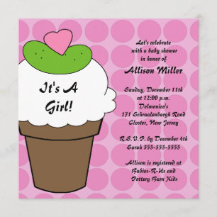 Invitation Baby shower des filles de Pickles & Ice Cream Girl