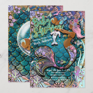 Invitation Baby shower des Garçons de la Parties scintillant 