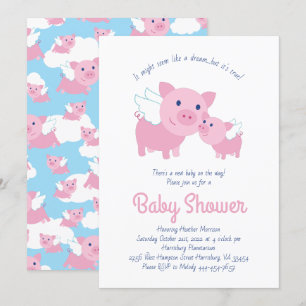 Invitation Baby shower des petits volants