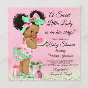Invitation Baby shower d'été à la pastèque