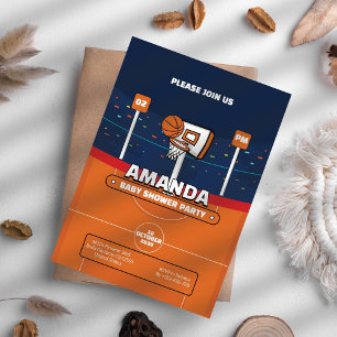 Invitation Baby shower d'événement Basket Ball