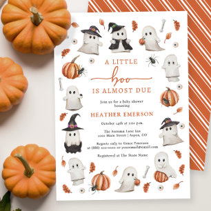 Invitation Baby shower d'Halloween