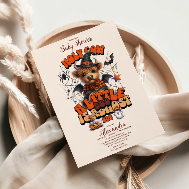 Invitation Baby shower d'Halloween de la Petite Vache Sainte (Créateur téléchargé)