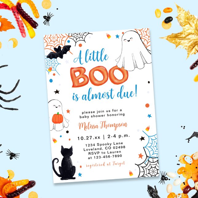 Invitation Baby shower d'Halloween du petit garçon (Créateur téléchargé)
