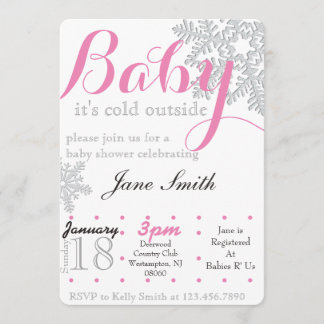 Invitation Baby shower d'hiver