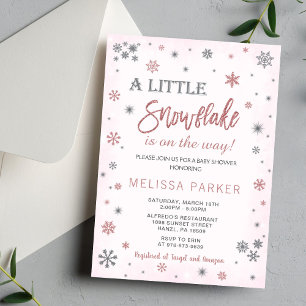 Invitation Baby shower d'hiver