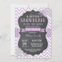 Baby shower d'hiver Chalet de flocon de neige viol