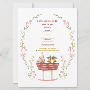 Invitation Baby shower d'hiver - Un petit paquet