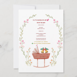 Invitation Baby shower d'hiver - Un petit paquet