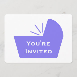 Invitation Baby shower d'icône de huche