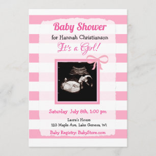 Invitation Baby shower d'images Ultrasound personnalisées