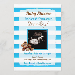 Invitation Baby shower d'images Ultrasound personnalisées