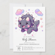 Baby shower Dinosaure moderne enchanté