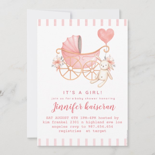 Invitation Baby shower d'invitation (Devant)