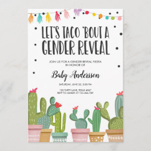 Invitation Baby shower d'invitation à la fête de la révélatio