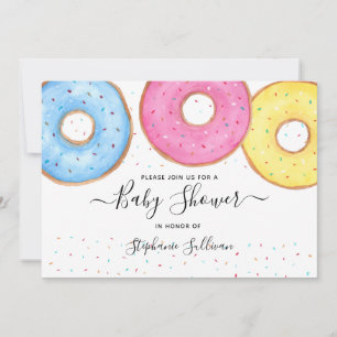 Invitation Baby shower Donuts