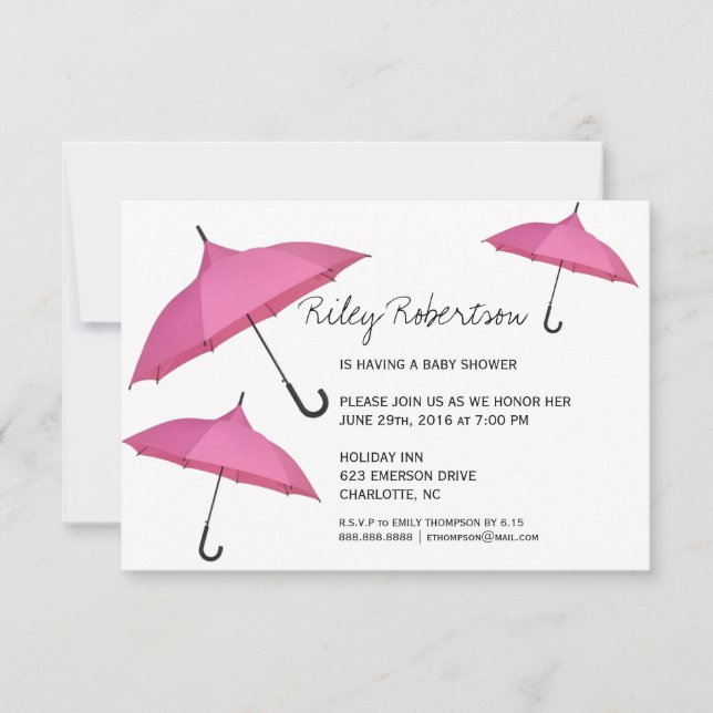 Invitation Baby shower| Douche (Devant)