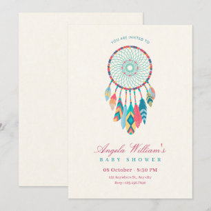 Invitation Baby shower Dreamcatcher