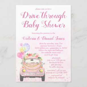 Invitation Baby Shower Drive By Covid