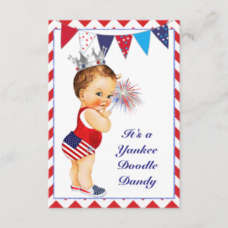 Invitation Baby shower du 4 juillet