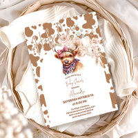 Baby shower du Baby shower de la vache Highland Ho