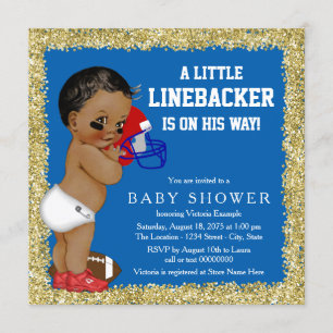 Invitation Baby shower du football