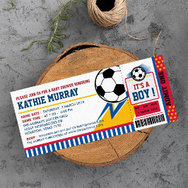 Invitation Baby shower du pass pour le football