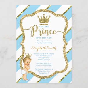 Invitation Baby shower du Petit Prince, Faux Parti