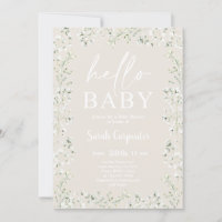 Invitation Baby shower du souffle du bébé