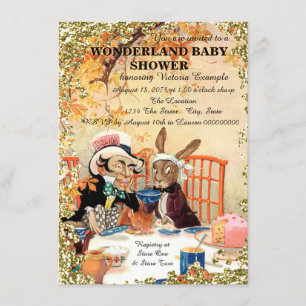 Invitation Baby shower du Tea Party de la haine