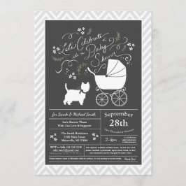 Invitation Baby shower du Terrier des Hautes-Terres-de-l'Oues