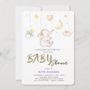 Invitation Baby-Shower Économique et Mignon