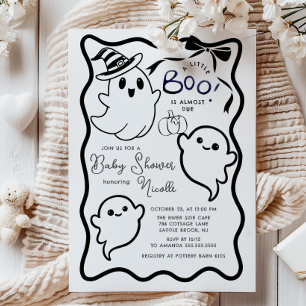Invitation Baby shower éffrayant Sweet Little Boo